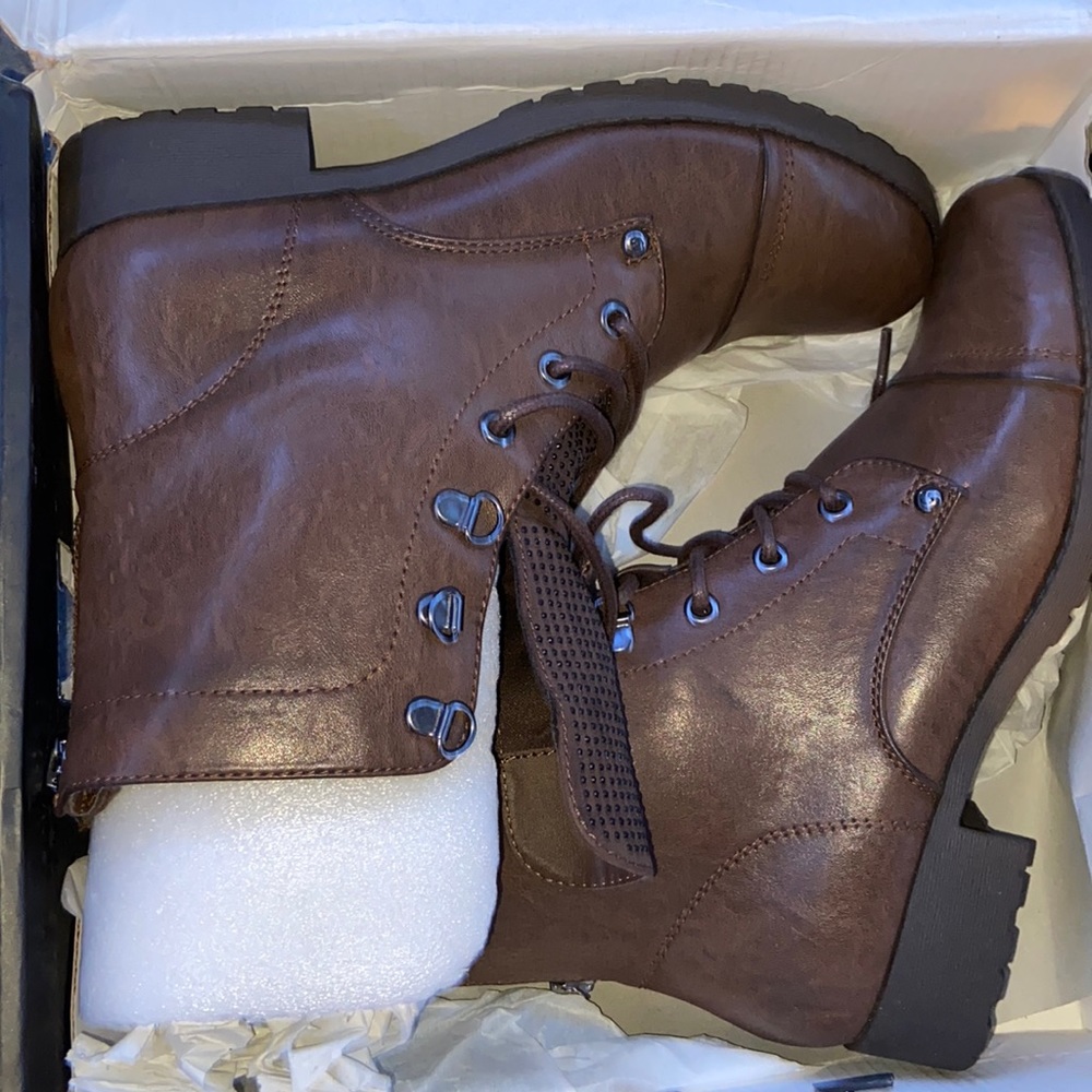 Brown guess boots